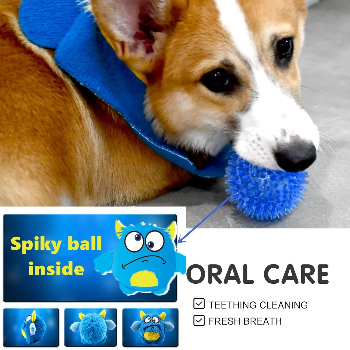 Interactive Dog Toy Balls - Bite Resistant & Puzzle Training - Craze Trends