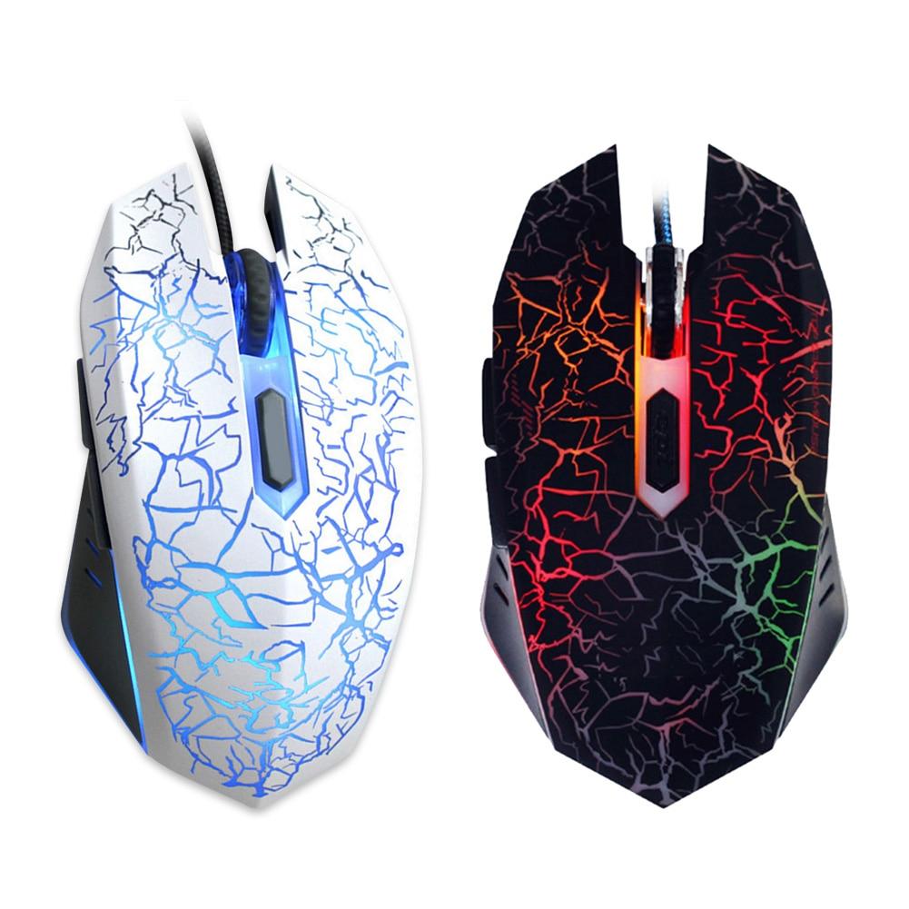 USB Wired Backlight Optical Mouse 4000DPI Adjustable - Craze Trends