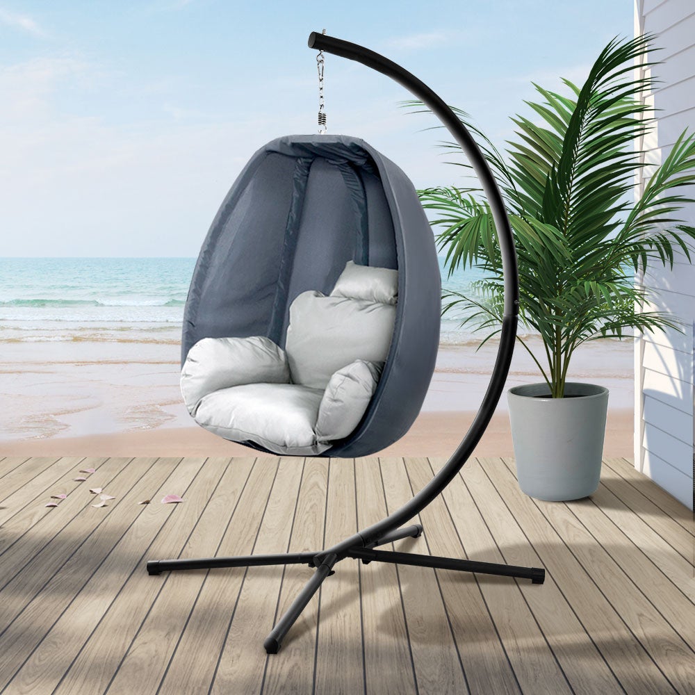 Gardeon Outdoor Furniture Egg Hammock Hanging Swing Chair Pod Lounge - Craze Trends