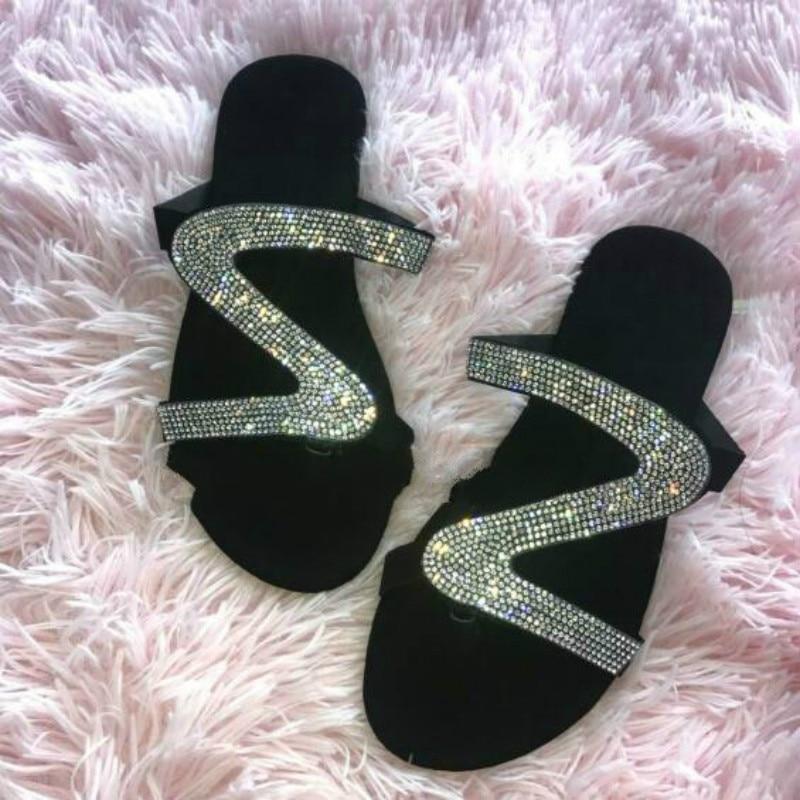 2021 Bling Bling Slides Women's Slippers for Summer Beach - Craze Trends