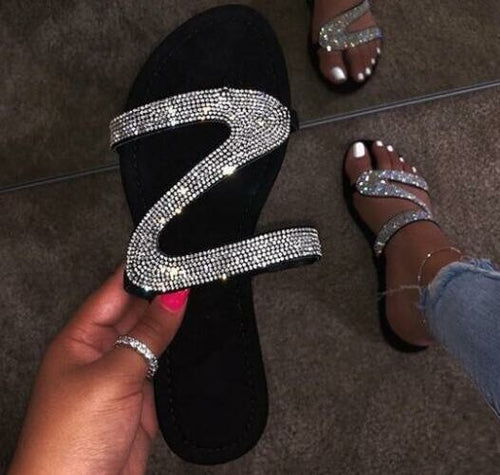 2021 Bling Bling Slides Women's Slippers for Summer Beach - Craze Trends