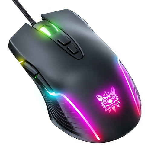 USB Wired Mouse 6-Gear Adjustable RGB Gaming Mouse - Craze Trends