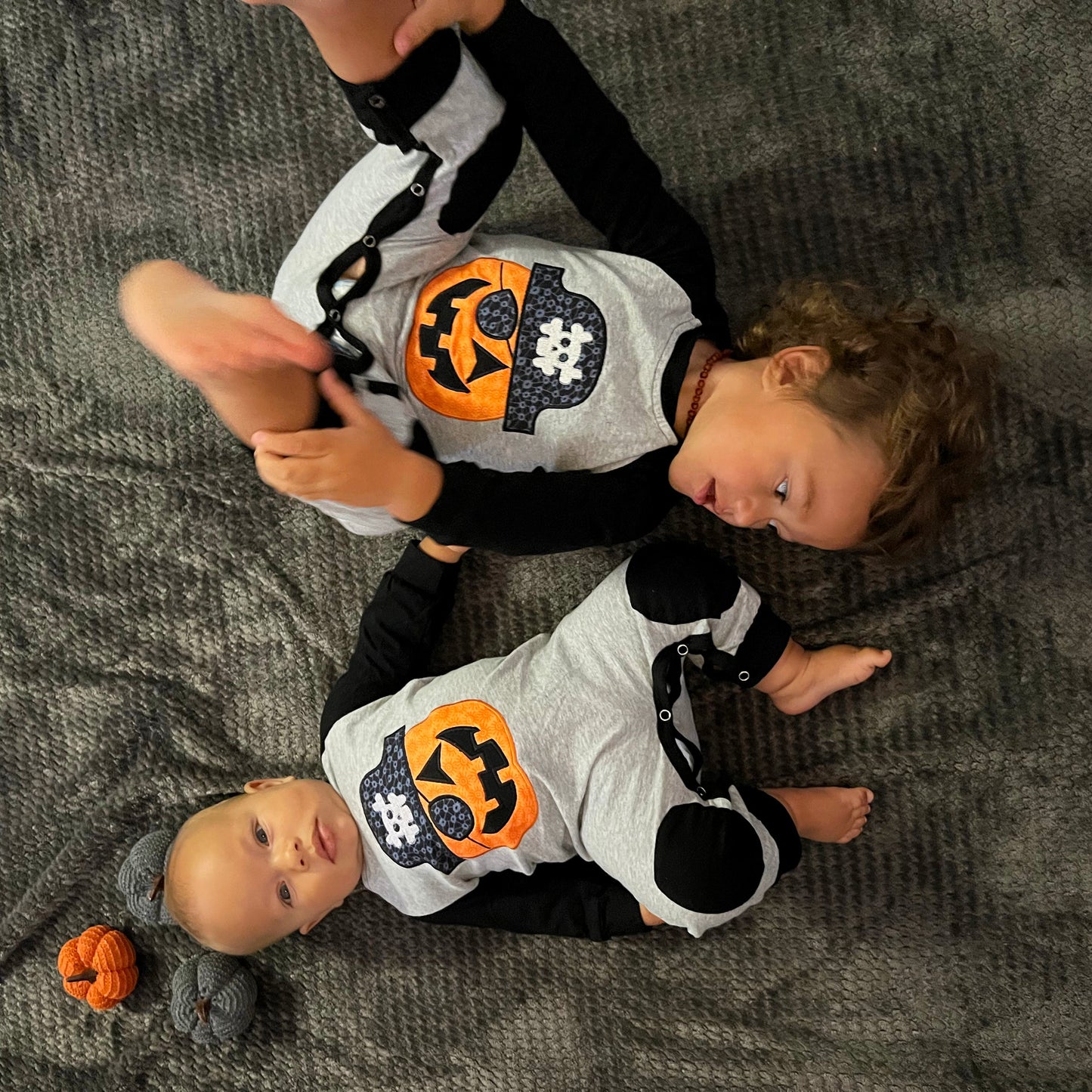 AnnLoren Halloween Pirate Jack O Lantern Long Sleeve Baby Toddler Boys - Craze Trends