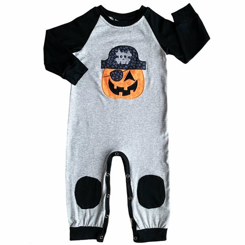 AnnLoren Halloween Pirate Jack O Lantern Long Sleeve Baby Toddler Boys - Craze Trends