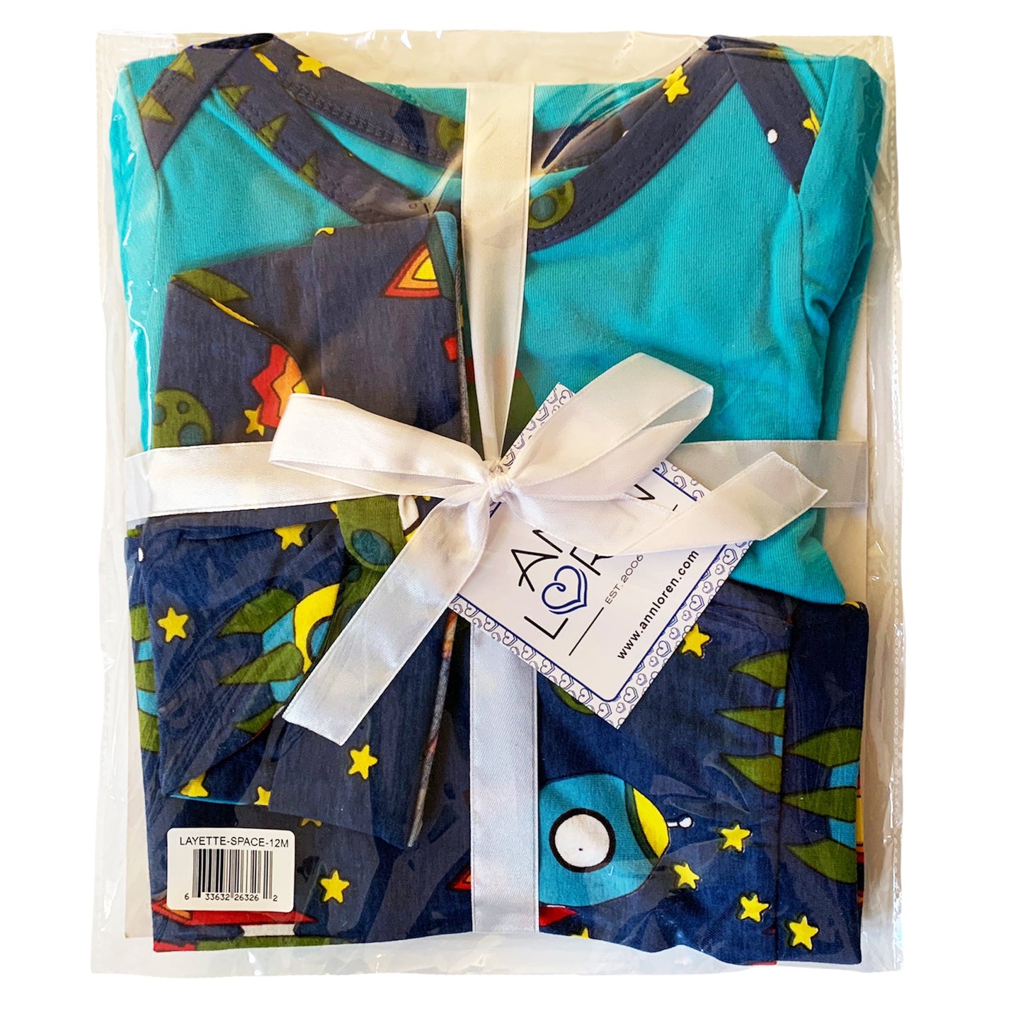 AnnLoren Baby Boys Layette Space Ship Onesie Pants Cap 3pc Gift Set - Craze Trends