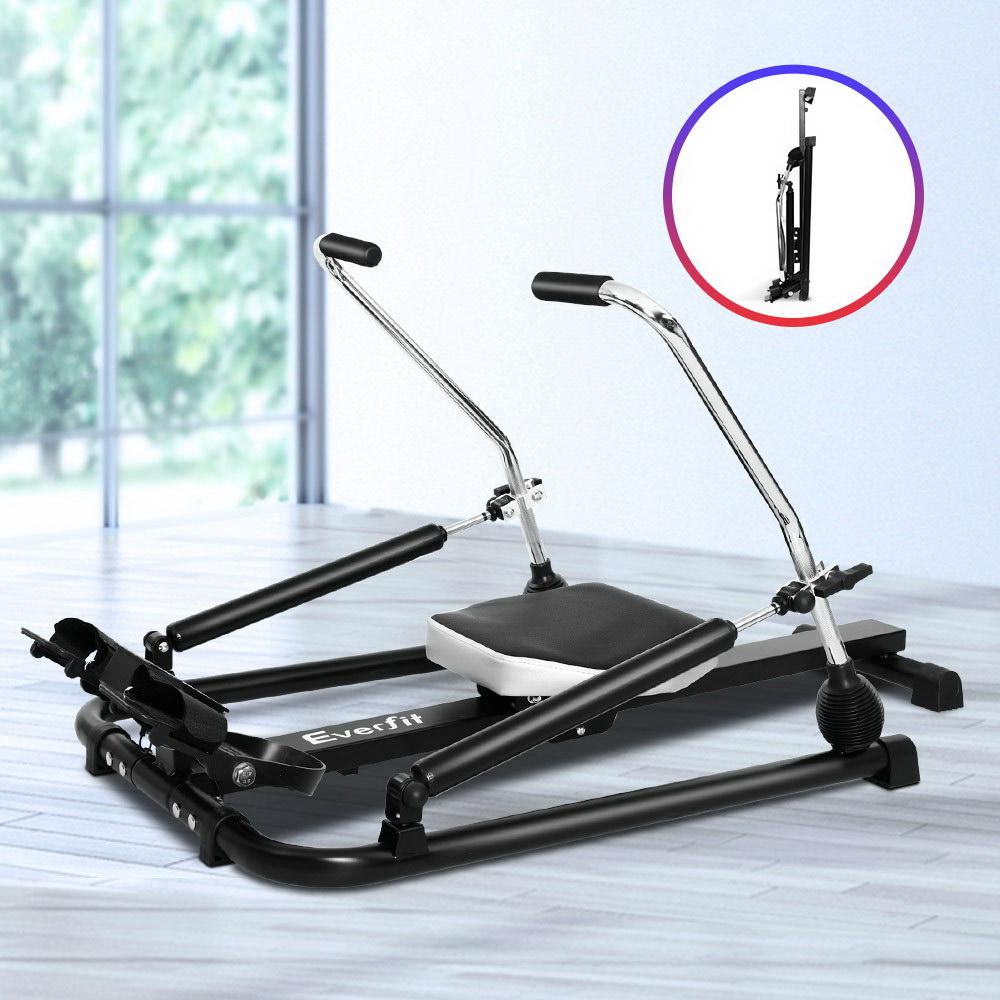 Everfit Rowing Exercise Machine Rower Hydraulic Resistance Fitness Gym - Craze Trends