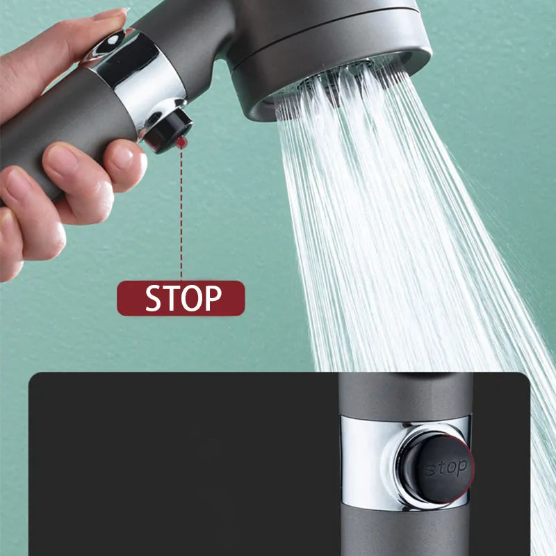 High Pressure 3 Modes Shower Head - Craze Trends