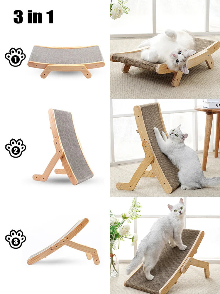 3-in-1 Cat Scratcher Board & Bed - Craze Trends