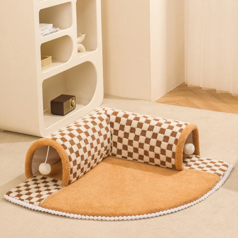 Winter Warm Tunnel Cat Bed - Craze Trends