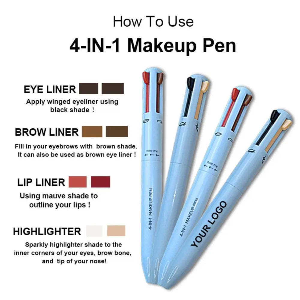 4-In-1 Waterproof Eyebrow and Eyeliner Pen - Craze Trends