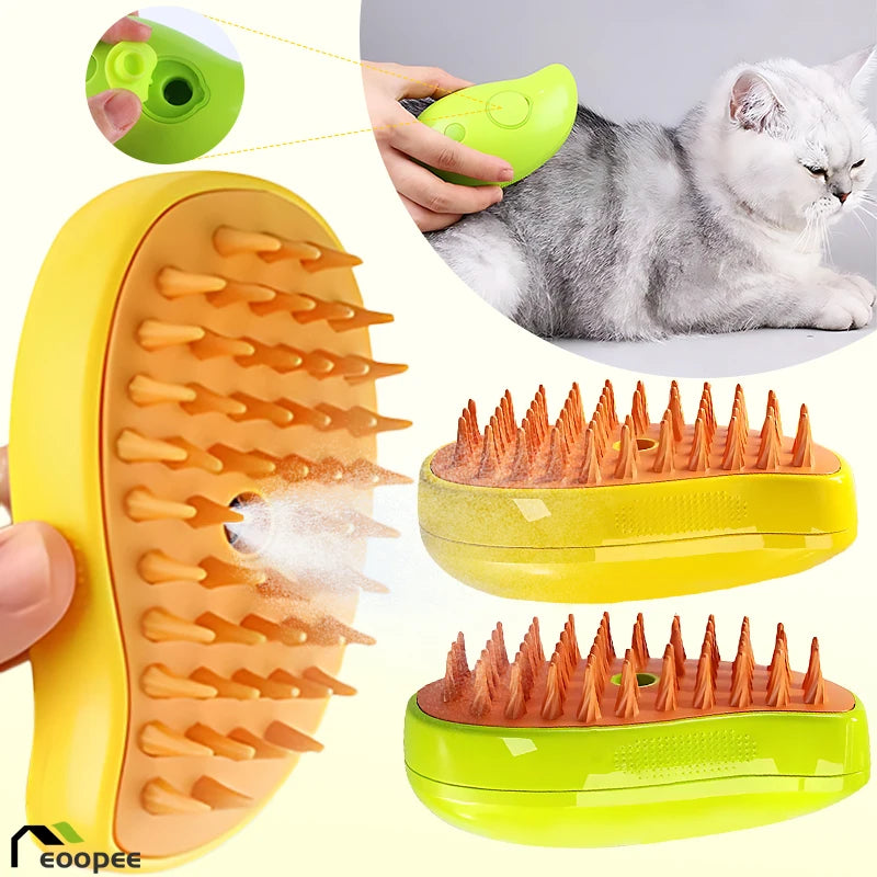 Electric Dog Steam Brush for Pet Grooming - Craze Trends