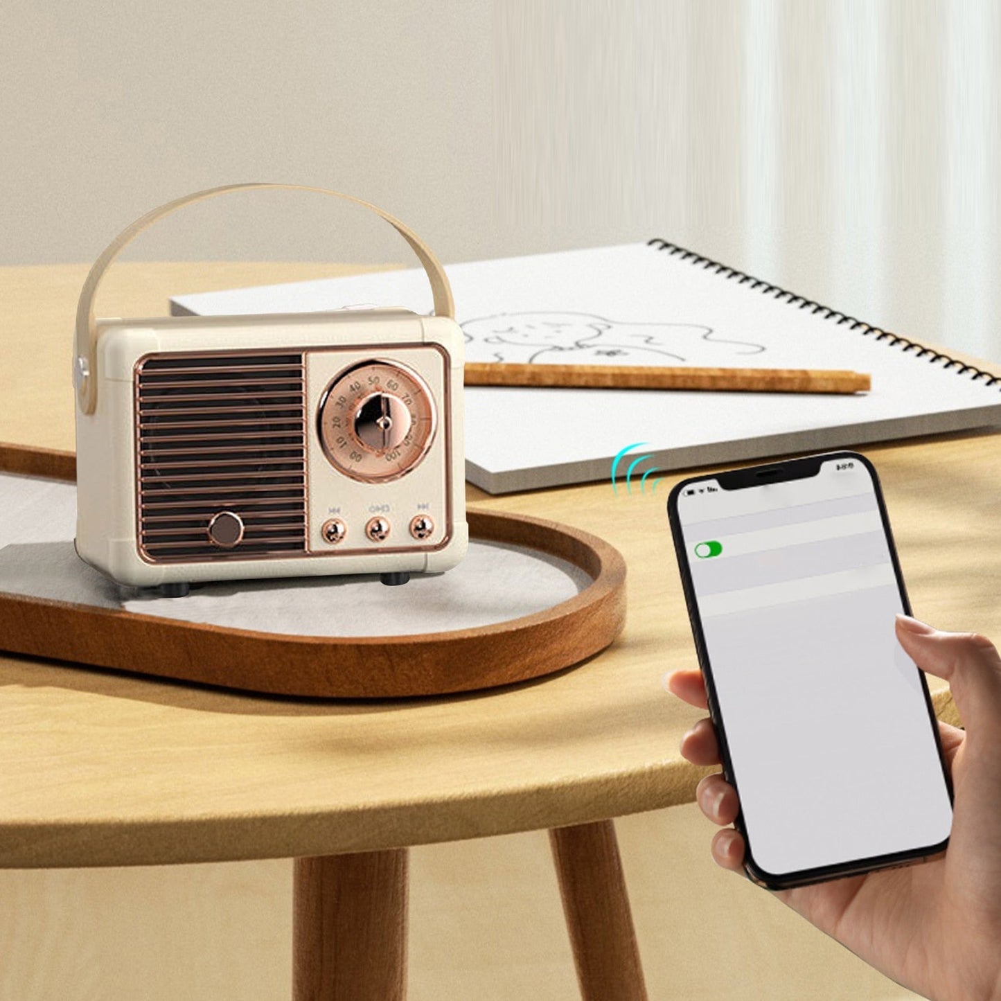 Bluetooth Compact Retro Speakers with Radio - Craze Trends