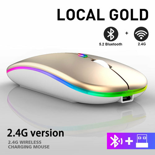 RGB Wireless Bluetooth Mouse - Craze Trends