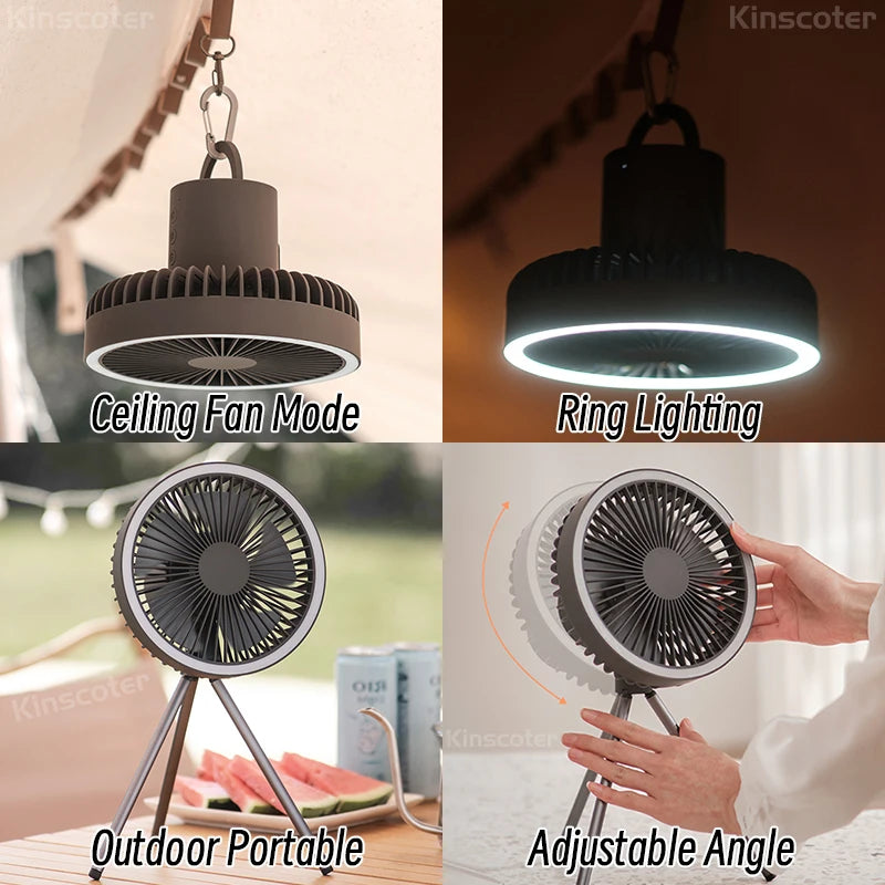 Rechargeable Camping Light Fan