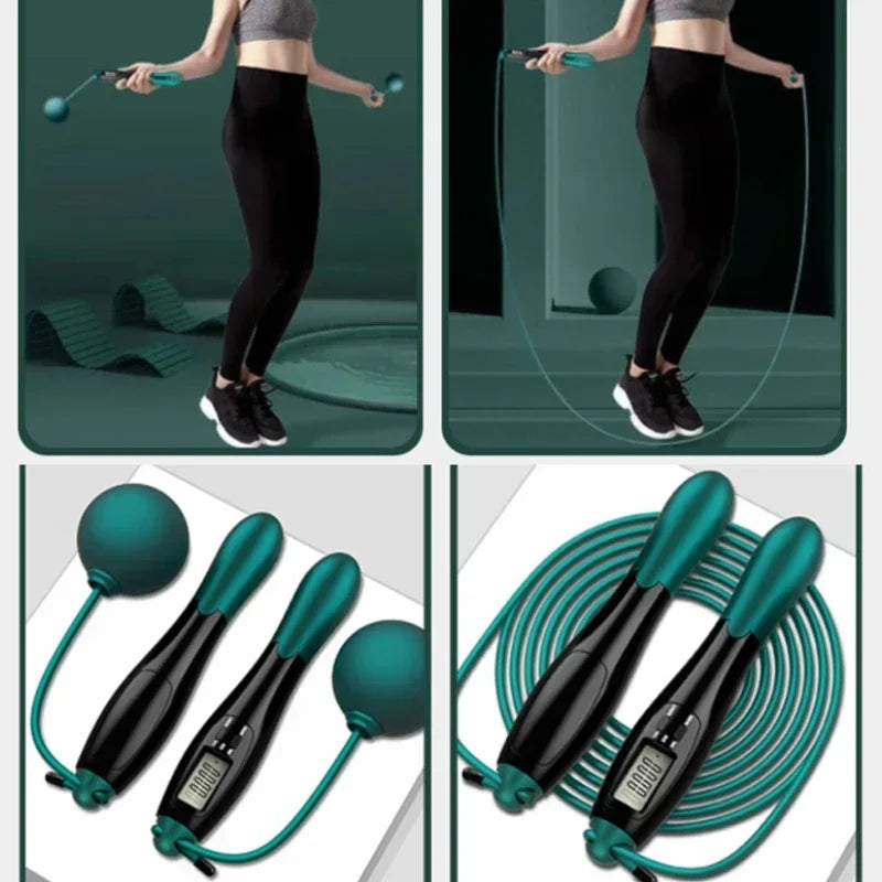 Adjustable Cordless Jump Rope Set