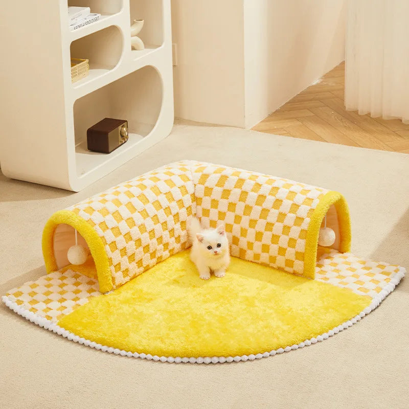 Winter Warm Tunnel Cat Bed - Craze Trends