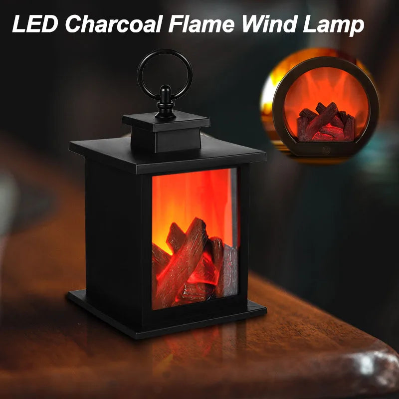 LED Fireplace Flame Lantern Night Light - Craze Trends