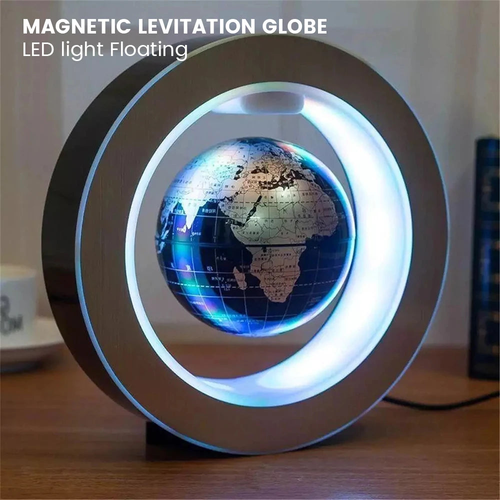 Magnetic Levitation Globe LED Light C Shape & O Shape - Craze Trends