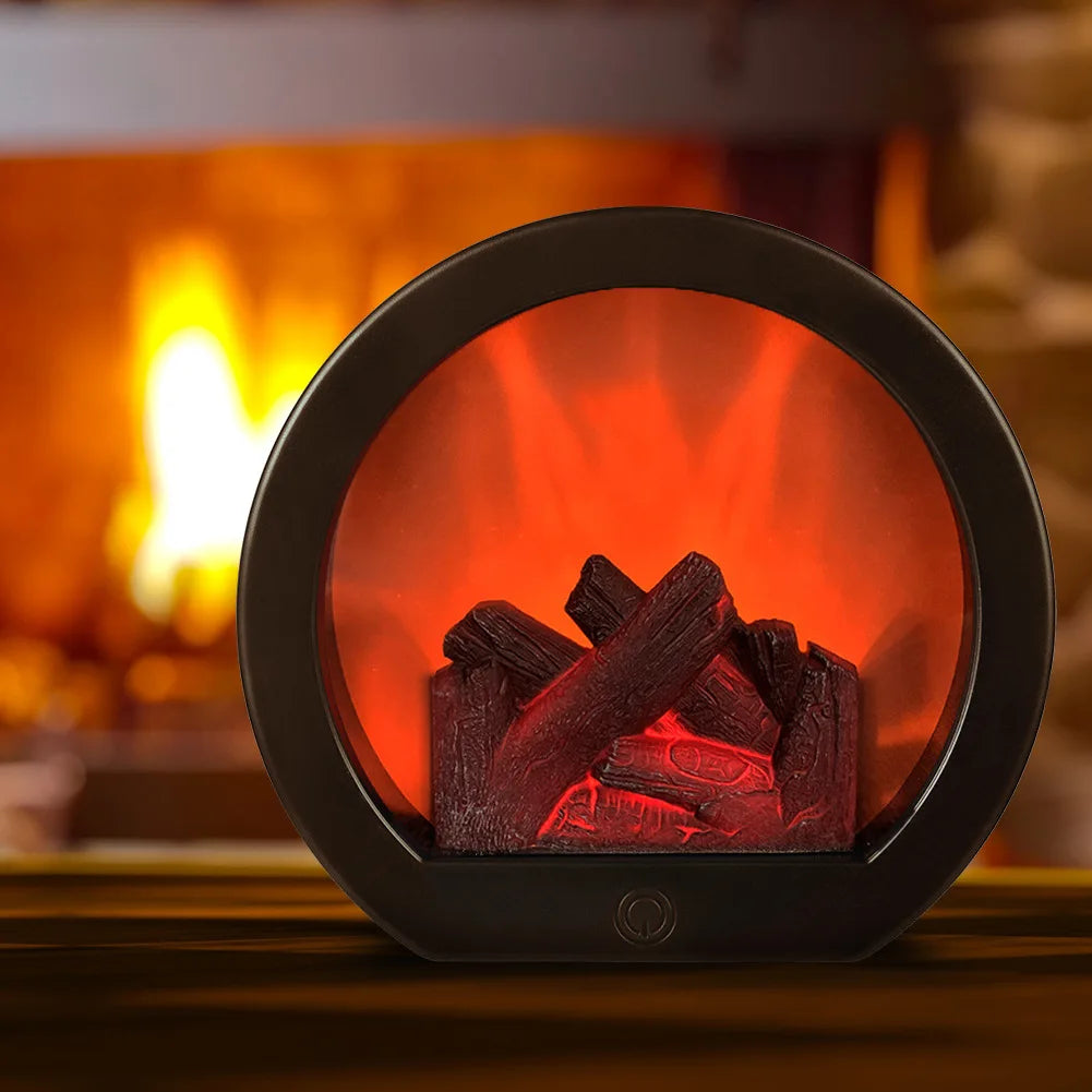 LED Fireplace Flame Lantern Night Light - Craze Trends