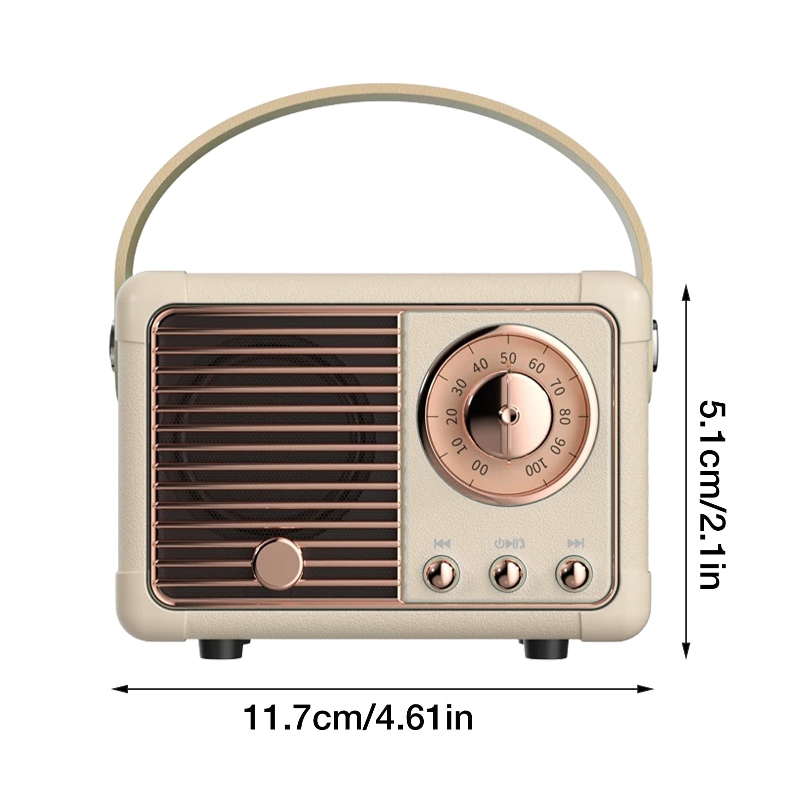 Bluetooth Compact Retro Speakers with Radio - Craze Trends