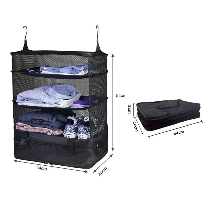 Household Supplies Multifunctional Clothing Travel Storage Three-layer - Craze Trends