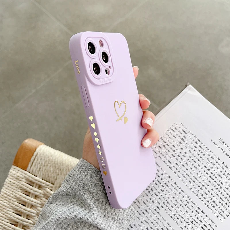 Cute Love Heart Silicone Phone Case - Craze Trends