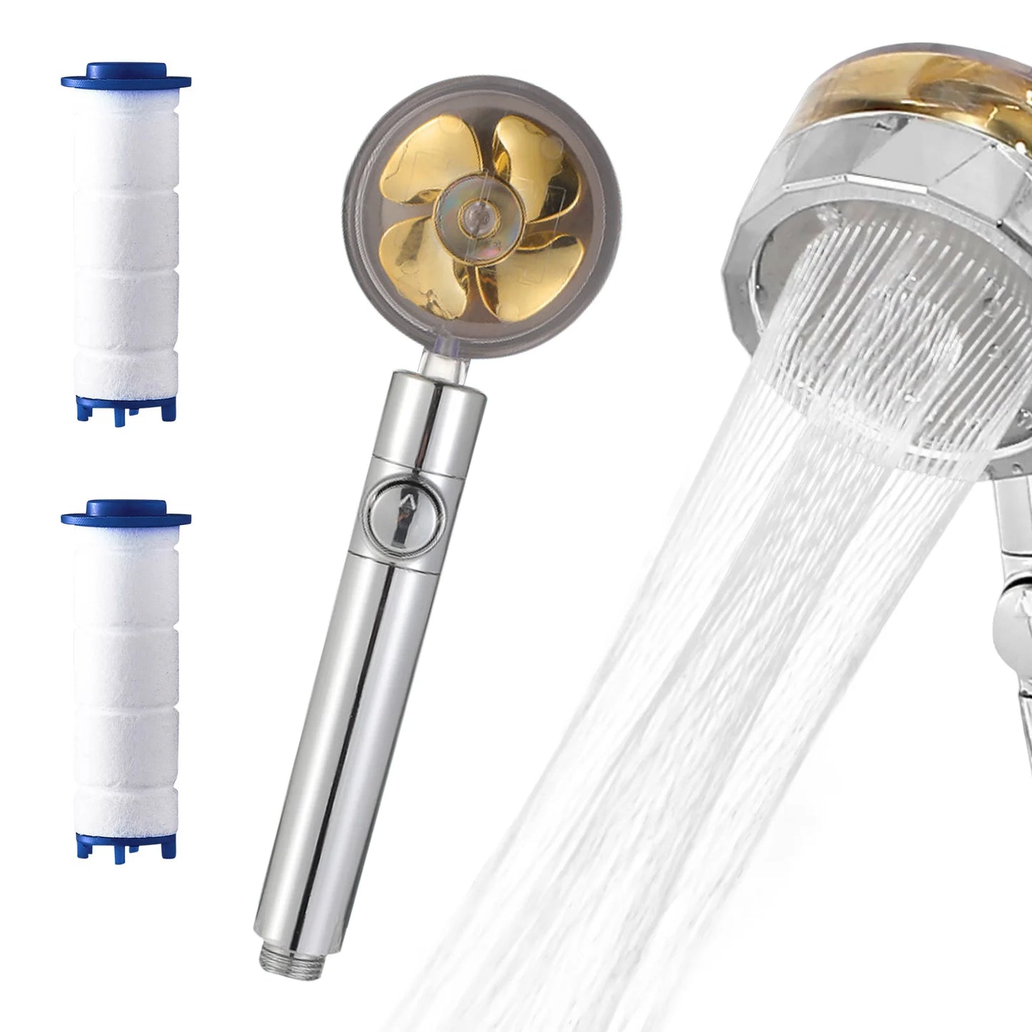 Golden High-Pressure Shower Head - Craze Trends