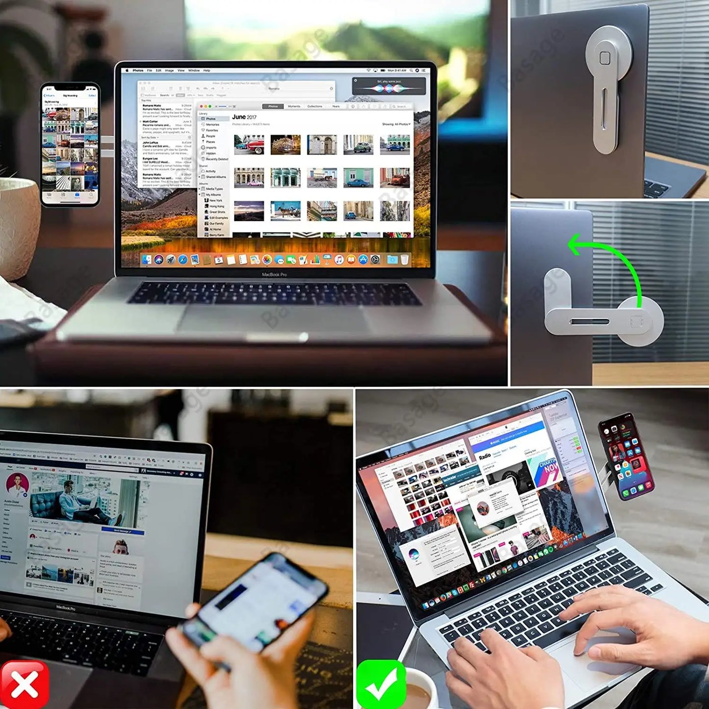 Magnetic Laptop Phone Holder - Craze Trends