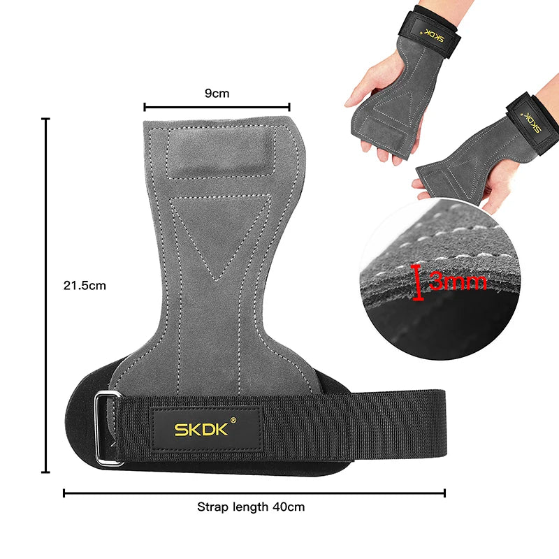 SKDK Gym Grips - Cowhide Palm Protector