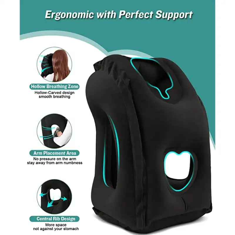 PVC Inflatable Travel Pillow - Headrest Neck Support - Craze Trends