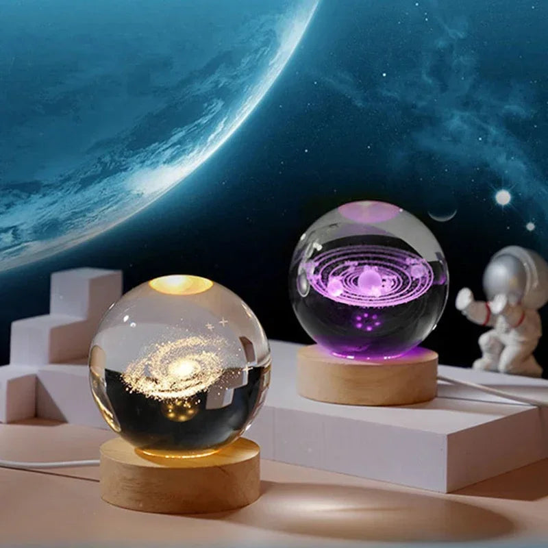 3D Crystal Solar System Globe - Craze Trends