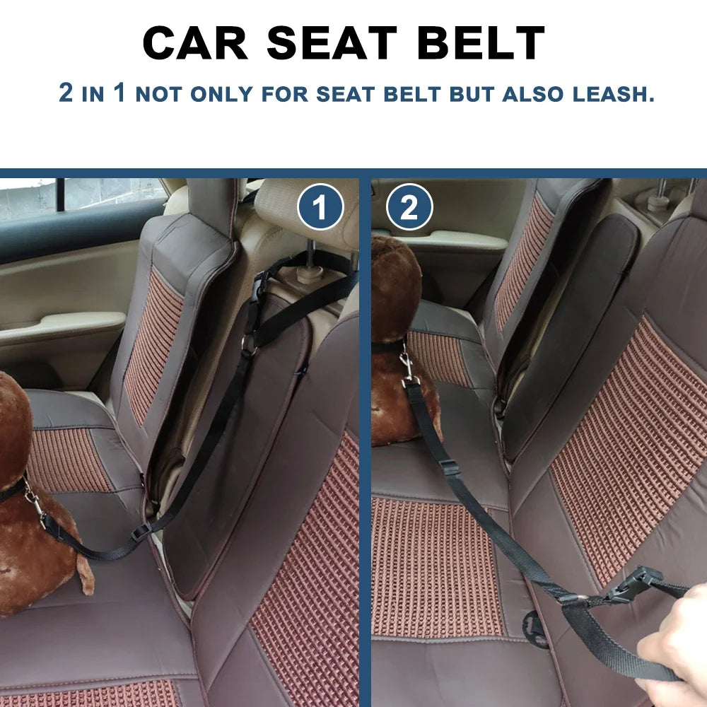 Adjustable Pet Car Seat Belt & Leash - Craze Trends