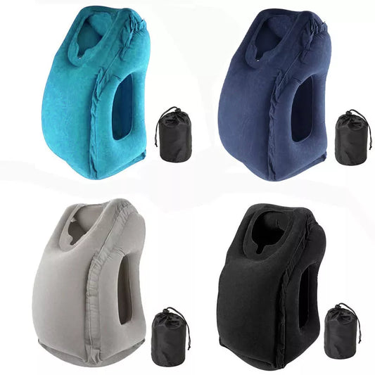 PVC Inflatable Air Travel Pillow - Portable Headrest - Craze Trends