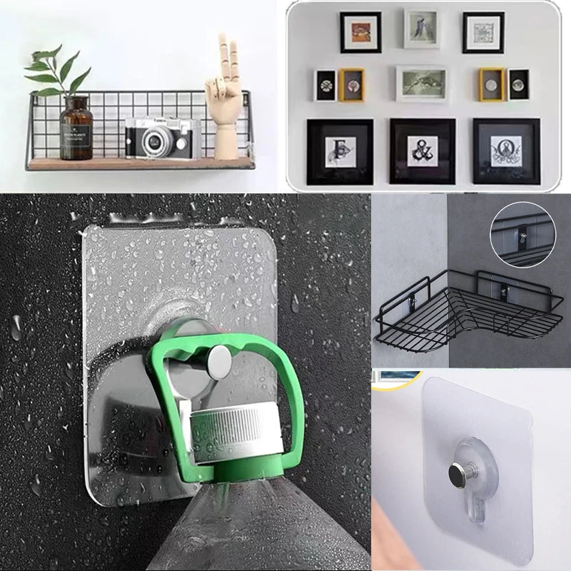 Transparent Adhesive Wall Hooks Set - Craze Trends