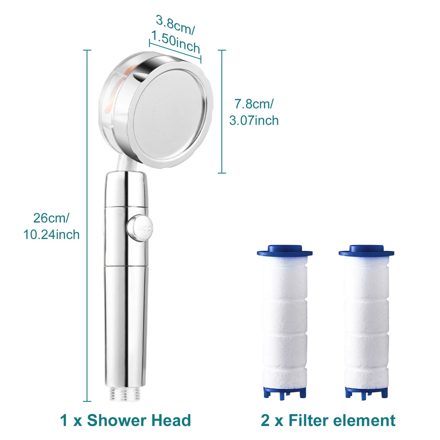 Golden High-Pressure Shower Head - Craze Trends