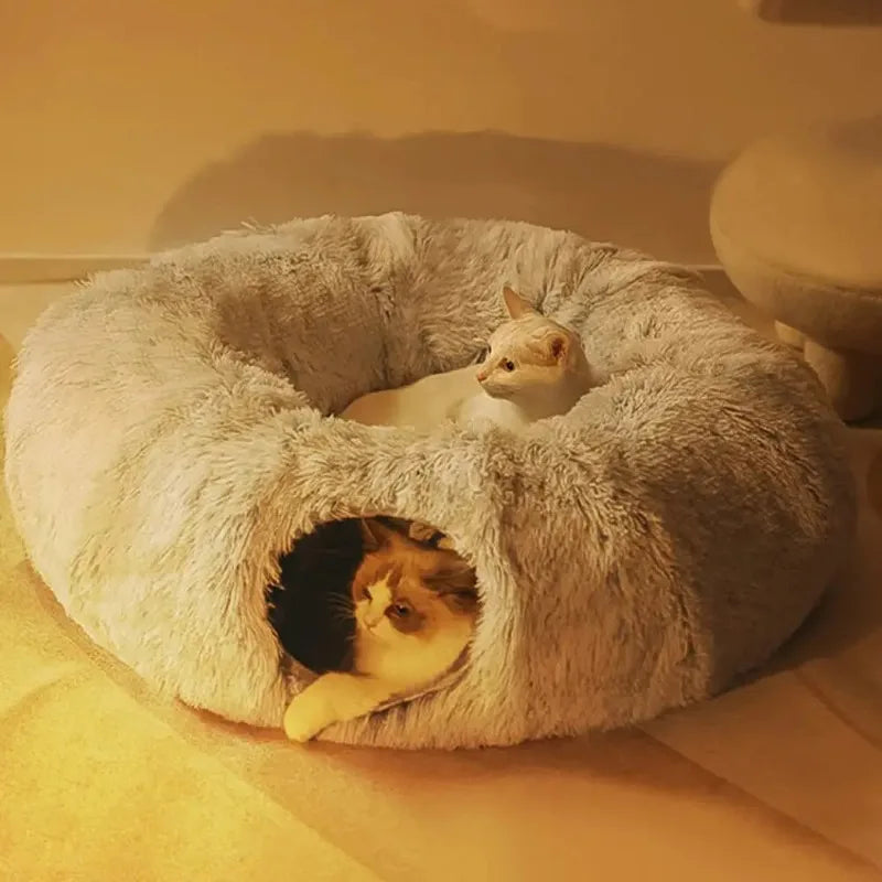 Plush Cat Tunnel Bed - Craze Trends