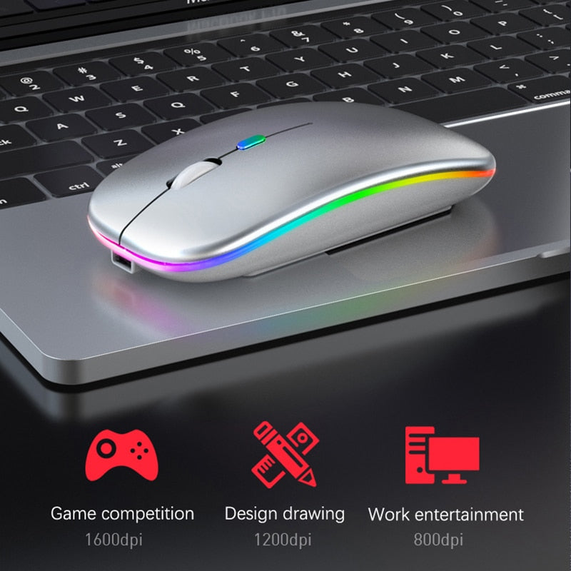 RGB Wireless Bluetooth Mouse - Craze Trends