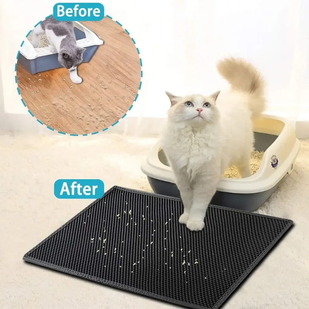 Double Layer Cat Litter Mat - Non-slip & Waterproof - Craze Trends