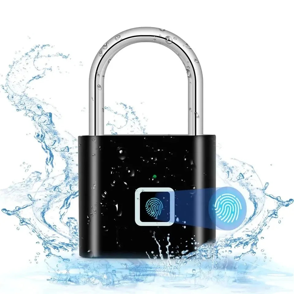 Smart Fingerprint Padlock USB Charging Waterproof - Craze Trends