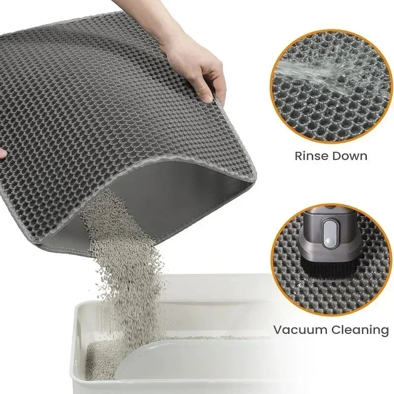 Double-layer Non-slip Cat Litter Mat - Craze Trends