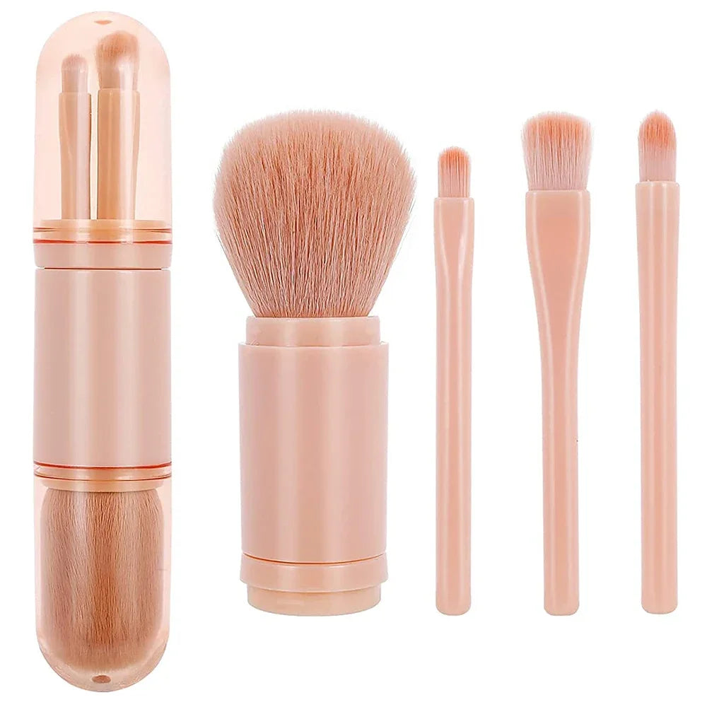 4 in 1 Makeup Brush Set Mini - Craze Trends