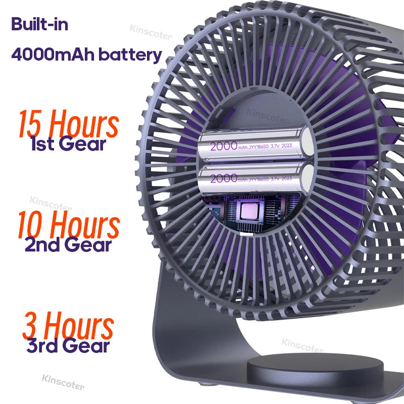 Portable Cordless Air Circulator Fan - Craze Trends