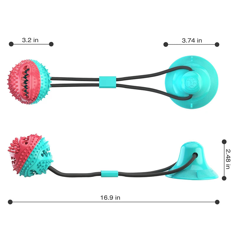 Interactive Suction Cup Dog Ball Toy - Craze Trends