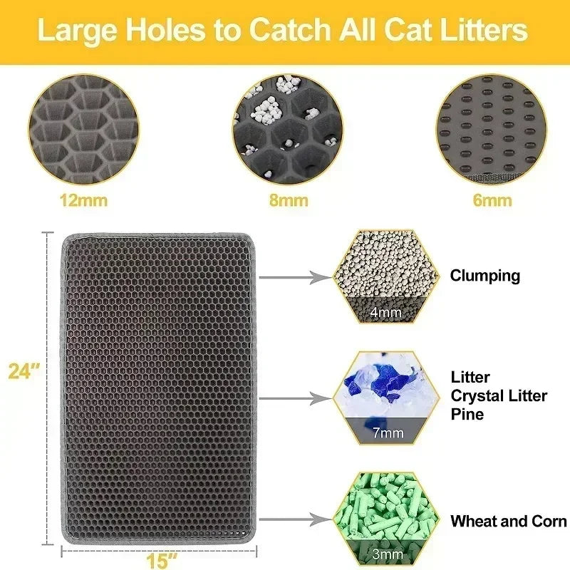 Double-layer Non-slip Cat Litter Mat - Craze Trends