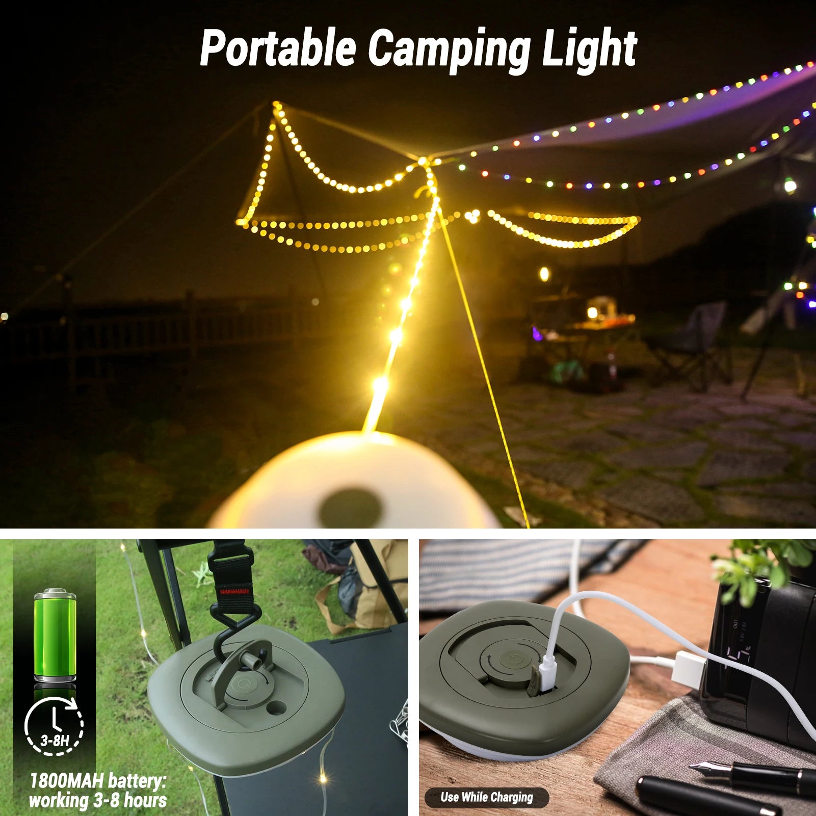 outdoor String Lights with Lanterns - Craze Trends