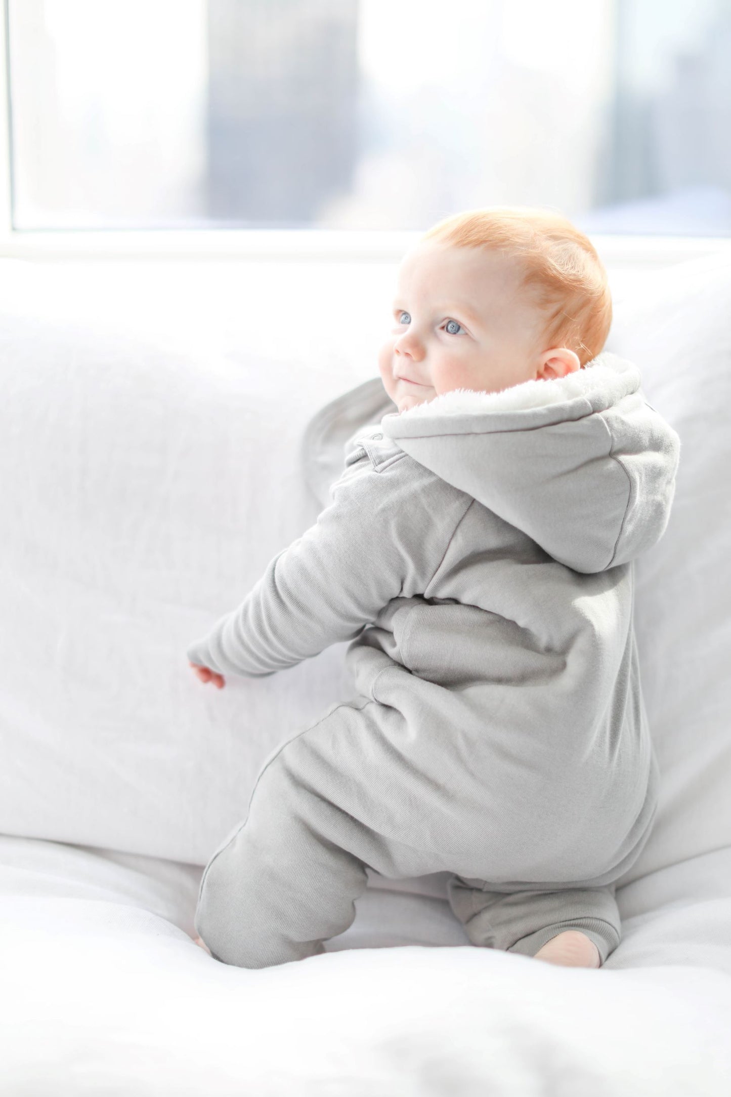 Smart Cuddly Jumpsuit + Bib - Gray - Craze Trends