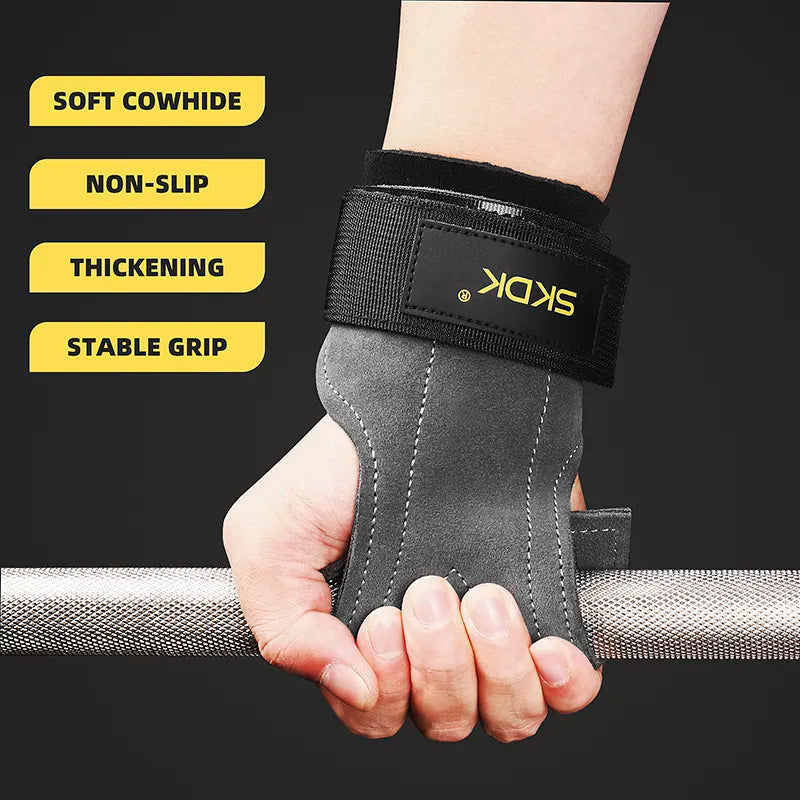 SKDK Gym Grips - Cowhide Palm Protector