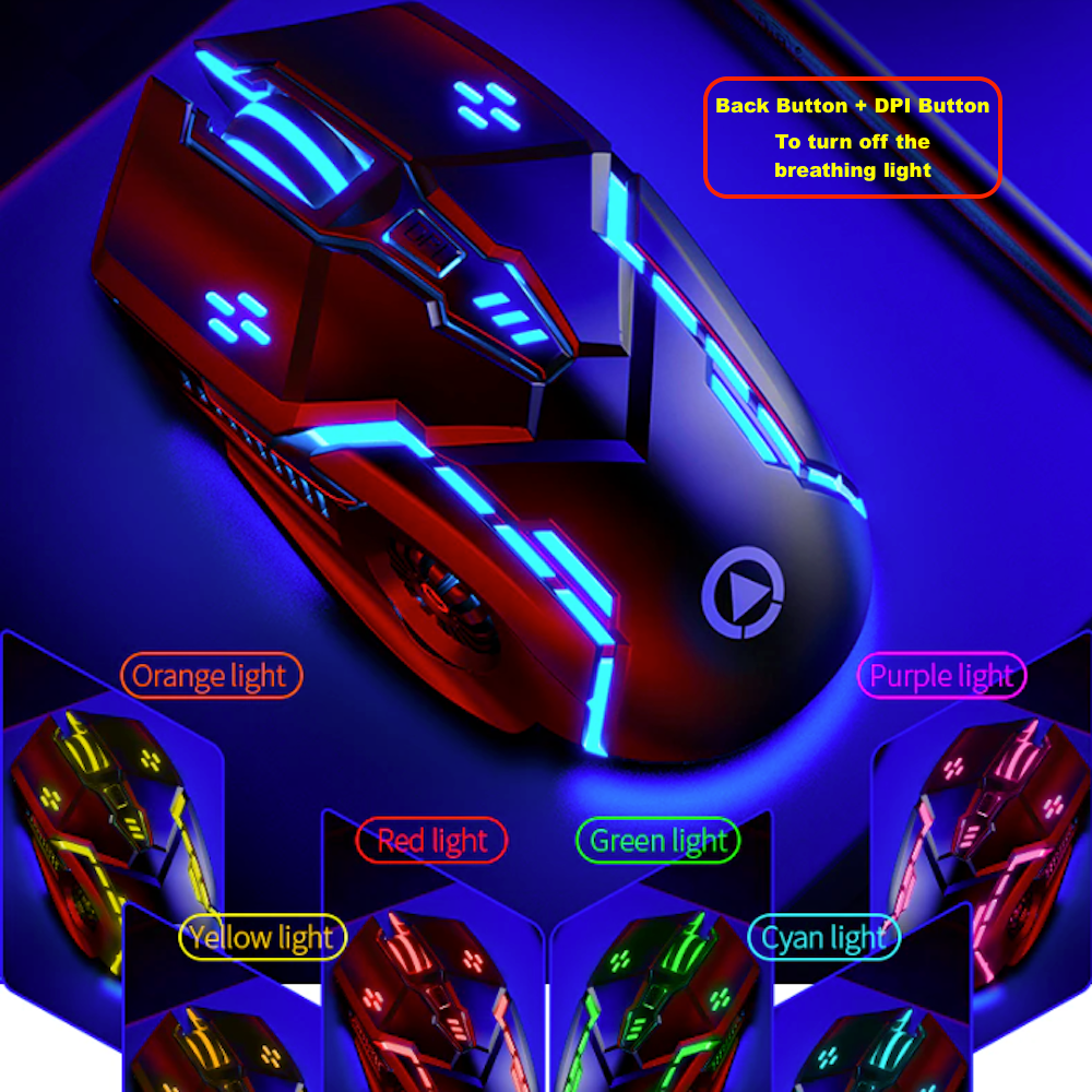 Dragon 6 Buttons 3200 DPI Gaming Mouse - Craze Trends