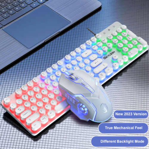 Dragon LED Backlight Gaming USB Wired Keyboard Mouse Set - Craze Trends