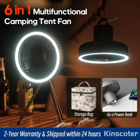 Rechargeable Camping Light Fan